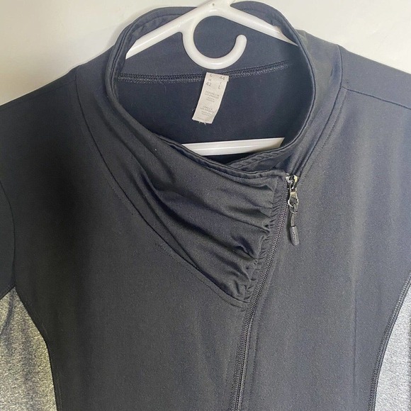 marika women’s full zip lightweight Activewear Jacket size L black Gray - Picture 2 of 11